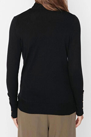 Stil Modern Kadın Regular Standart Kol Balıkçı Yaka Özel İplik Basic Triko Kazak