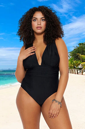 Konforlu Plus Size Mayo Tasarım Büyük Beden Su Sporları İçin Yüksek Konfor Şık Detaylı