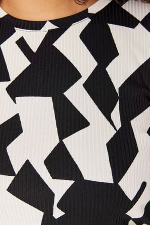 Moda Büyük Beden Bisiklet Yaka Örme Fit Düz Desen Casual Günlük Regular Uzun Kol Bluz