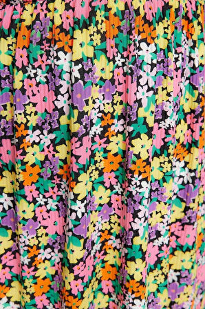 Moda Slim Casual Günlük Kaşkorse Örme V Yaka Kısa Kol Skater Mini Boy Büyük Beden Elbise