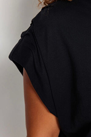 Moda Büyük Beden Bisiklet Yaka Örme Relaxed Düz Desen Casual Günlük Regular Kolsuz Bluz