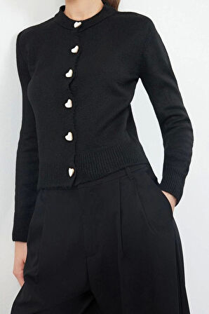 Kadın Modern Tarz Regular Bisiklet Yaka Regular Triko Hırka