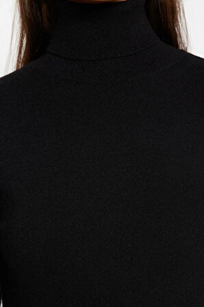 Stil Modern Kadın Regular Standart Kol Balıkçı Yaka Özel İplik Triko Kazak