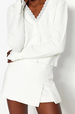 Kadın Modern Tarz Regular V Yaka Regular Triko Hırka