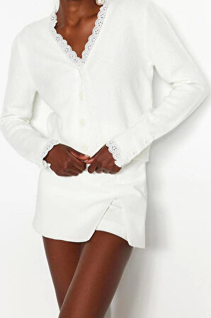 Kadın Modern Tarz Regular V Yaka Regular Triko Hırka