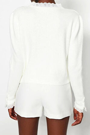 Kadın Modern Tarz Regular V Yaka Regular Triko Hırka