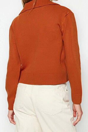 Kadın Modern Tarz Regular Polo Yaka Regular Triko Hırka