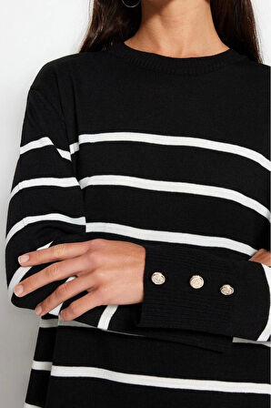 Moda Regular Casual Günlük Çift Plaka Triko Bisiklet Yaka Uzun Kol Shift Maxi Boy Tesettür Elbise