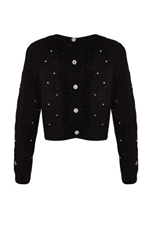 Stil Modern Kadın Regular Reglan Kol Bisiklet Yaka Çift Taraflı Kullanılabilen Triko Kazak-Hırka