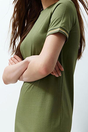 Moda Fit Mezuniyet Balo Metalik Kumaş Örme Straplez Kolsuz Kol Bodycone Mini Boy Elbise