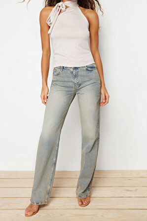 Moda Boyundan Bağlamalı Triko Regular Düz Desen Casual Günlük Regular Kolsuz Bluz