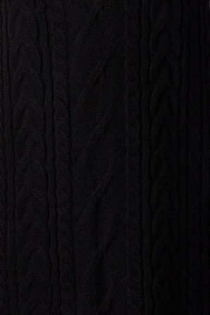 Moda Regular Casual Günlük Çift Plaka Triko V Yaka Askılı Kol Jile Mini Boy Elbise