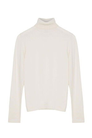 Stil Modern Kadın Regular Standart Kol Balıkçı Yaka Özel İplik Triko Kazak