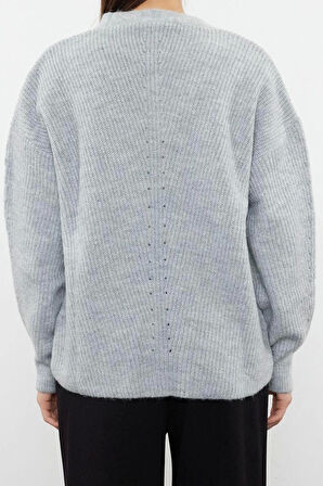 Kadın Modern Tarz Oversize V Yaka Regular Triko Hırka