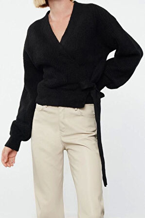 Kadın Modern Tarz Regular V Yaka Regular Triko Hırka