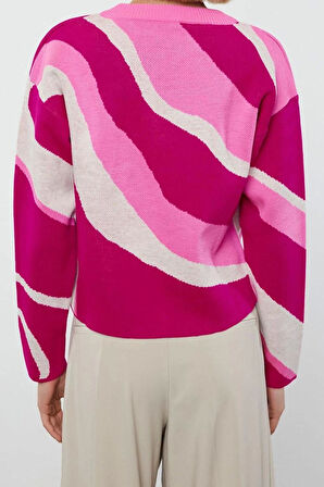 Kadın Modern Tarz Regular Bisiklet Yaka Regular Triko Takım