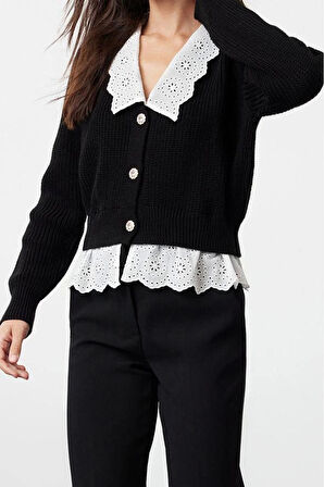 Kadın Modern Tarz Regular V Yaka Regular Triko Hırka