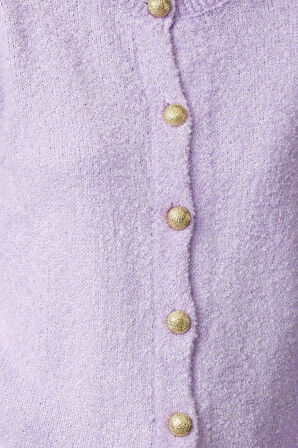 Kadın Modern Tarz Regular Bisiklet Yaka Regular Triko Hırka