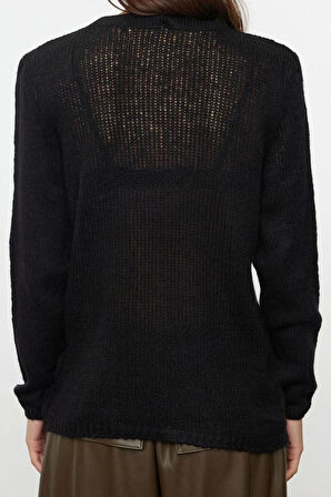 Stil Modern Kadın Regular Standart Kol Bisiklet Yaka Yumuşak Dokulu Gevşek Örgü Basic Triko Kazak