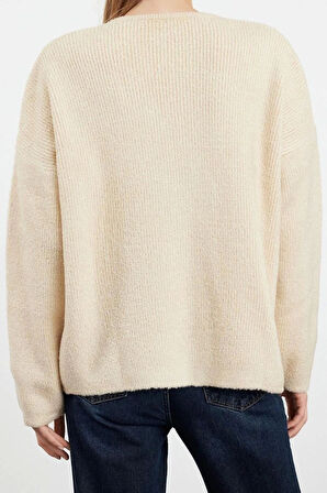 Kadın Modern Tarz Regular Kruvaze Midi Triko Hırka