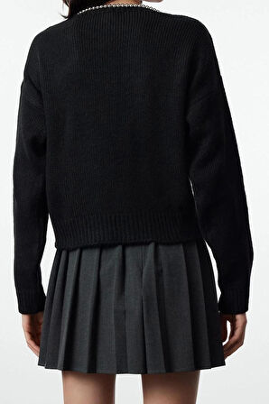 Kadın Modern Tarz Regular V Yaka Regular Triko Hırka