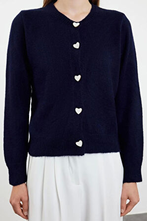 Kadın Modern Tarz Regular Bisiklet Yaka Regular Triko Hırka