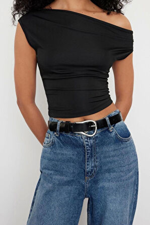 Moda Bisiklet Yaka Örme Regular Düz Desen Casual Günlük Regular Kolsuz Bluz
