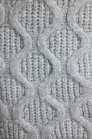 Moda Stil Regular Dik Yaka Mini Boy Triko Yumuşak Dokulu Saç Örgü Elbise