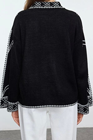 Kadın Modern Tarz Regular Polo Yaka Regular Triko Hırka
