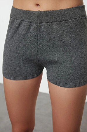 Tarz Kadın Modern Normal Bel Boru Paça Bisiklet Yaka Premium İplik Özel İplik Şortlu Alt-Üst Takım