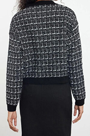 Kadın Modern Tarz Slim V Yaka Regular Triko Hırka