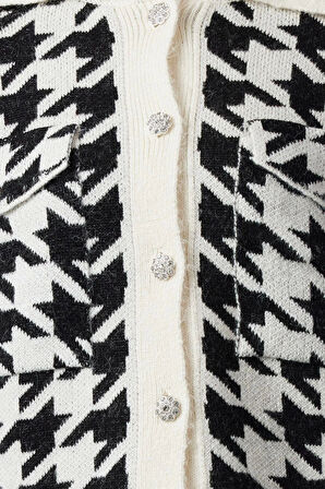 Kadın Modern Tarz Regular Polo Yaka Regular Triko Hırka