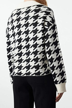 Kadın Modern Tarz Regular Polo Yaka Regular Triko Hırka