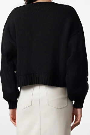 Kadın Modern Tarz Regular V Yaka Regular Triko Hırka