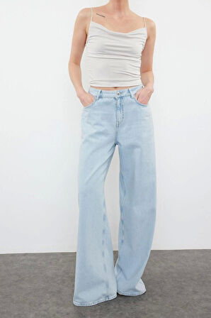 Moda Degaje Yaka Örme Slim Düz Desen Casual Günlük Regular Askılı Kol Bluz