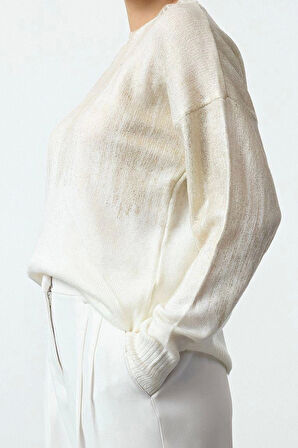 Stil Modern Kadın Regular Standart Kol Bisiklet Yaka Yumuşak Dokulu Basic Triko Kazak