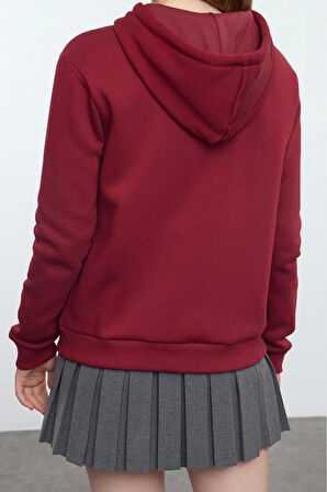 Tarz Regular Kapüşonlu Standart Kol Regular Örme Sweatshirt