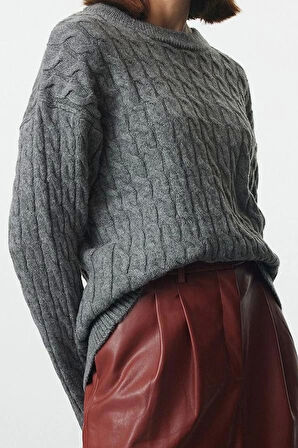 Stil Modern Kadın Regular Standart Kol Bisiklet Yaka Couple Yumuşak Dokulu Basic Triko Kazak