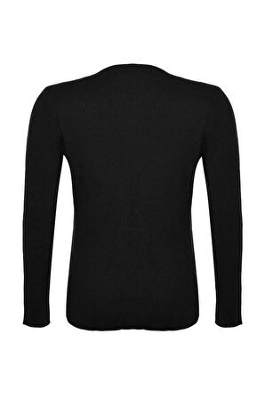 Stil Modern Kadın Regular Standart Kol V Yaka Büyük Beden Önü Düğüm Detaylı Triko Kazak