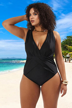 Konforlu Plus Size Mayo Tasarım Büyük Beden Geniş Özel Deniz Kıyafeti