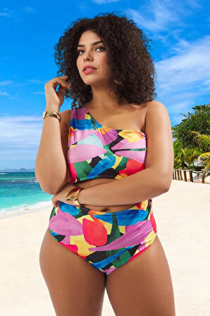 Konforlu Plus Size Mayo Tasarım Büyük Beden Battal Boy Deniz Kıyafeti