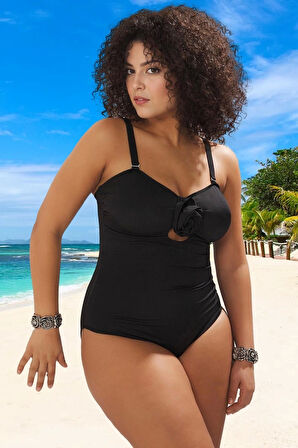 Konforlu Plus Size Mayo Tasarım Büyük Beden Su Sporları İçin Battal Boy Esnek Kumaş