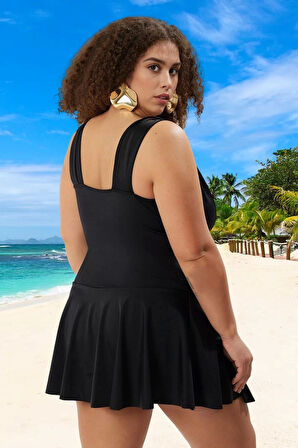 Konforlu Plus Size Mayo Tasarım Büyük Beden Her Bedende Şıklık Plaj Kıyafeti