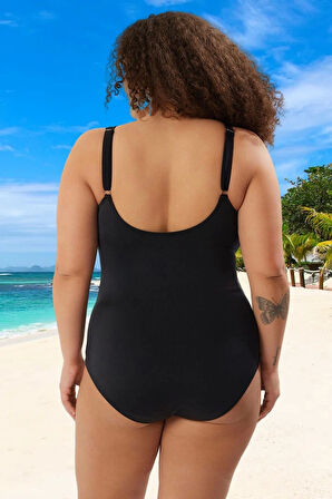 Konforlu Plus Size Mayo Tasarım Büyük Beden Yüksek Konfor Su Sporları İçin Tam Destek