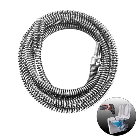 SN-38808 2 Metre 10 Mm Matkap Uyumlu Esnek Gider Tıkanıklık Boru Temizleme Yayı