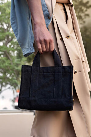 Kadın Denim Omuz Çantası Şık ve Fonksiyonel Günlük Tasarım Trend Tasarım Günlük Kullanım İçin