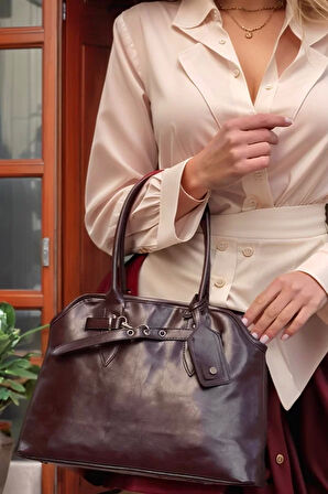 Kadın Retro Stil El Çantası Omuz Askılı Suni Deri Günlük Ve Şık Kombinler İçin Uzun Ömürlü