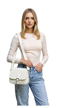 Kadın Çok Amaçlı Tokalı El Ve Omuz Çantası Günlük Kullanım İçin Haftasonu Kullanım