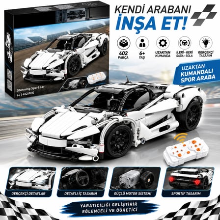 C51305W Cada Storm Spor Araba 402 Parça Block Oyuncak