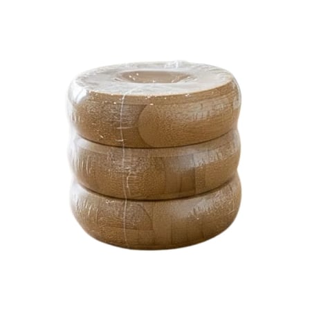 3 Parça Bambu Yuvarlak Kase Seti